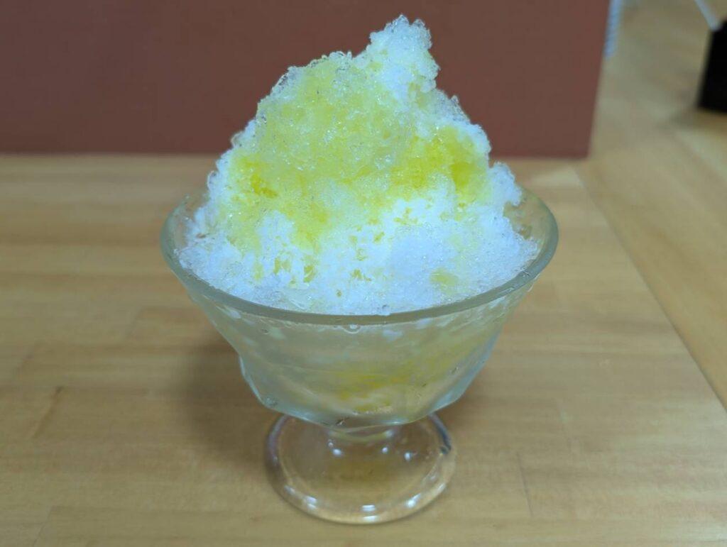 かき氷　レモン