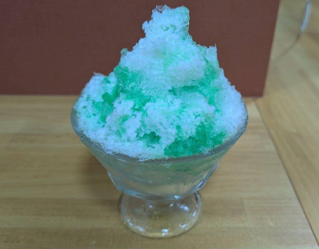 かき氷　メロン